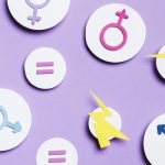Imagen de símbolos de mujer y hombre representativos de la diversidad de género y la sexualidad humana.